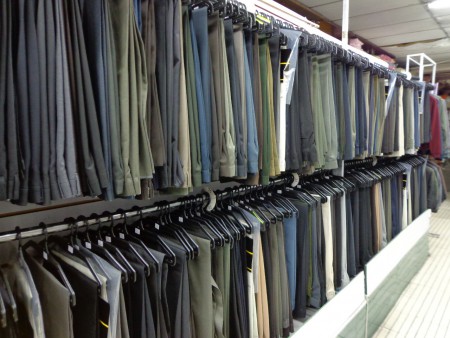 Pantalones y ropa interior de caballero